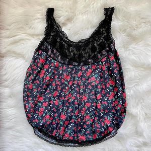 Vintage silky floral camisole